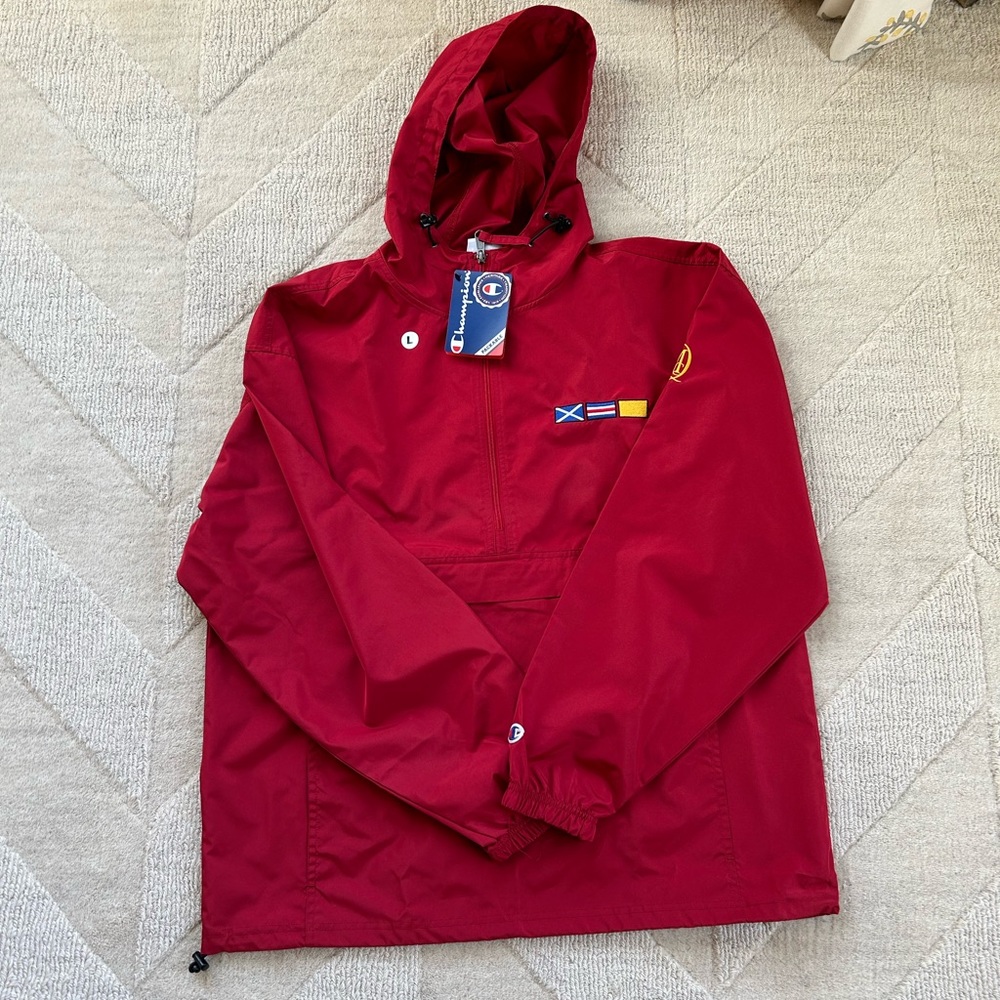 Champion packable jacket with hood size L